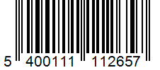 Barcode 5400111112657