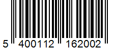 Barcode 5400112162002