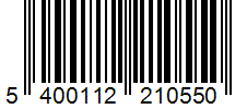 Barcode 5400112210550