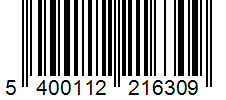 Barcode 5400112216309