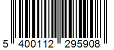 Barcode 5400112295908