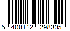 Barcode 5400112298305
