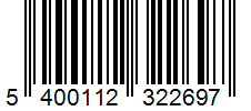 Barcode 5400112322697