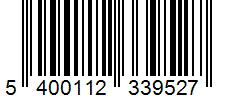 Barcode 5400112339527