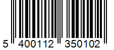Barcode 5400112350102
