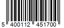 Barcode 5400112451700