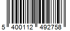 Barcode 5400112492758