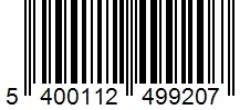 Barcode 5400112499207
