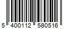 Barcode 5400112580516