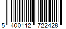 Barcode 5400112722428