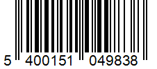 Barcode 5400151049838