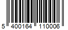Barcode 5400164110006