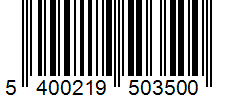 Barcode 5400219503500