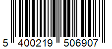 Barcode 5400219506907
