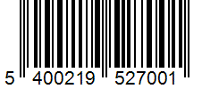 Barcode 5400219527001