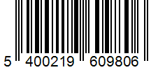 Barcode 5400219609806