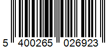 Barcode 5400265026923