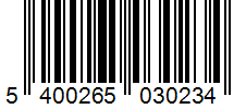 Barcode 5400265030234