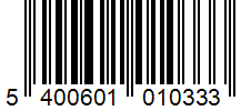 Barcode 5400601010333