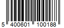 Barcode 5400601100188