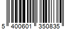 Barcode 5400601350835