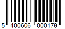 Barcode 5400606000179