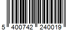Barcode 5400742240019