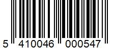 Barcode 5410046000547