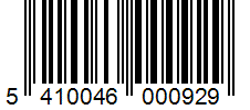 Barcode 5410046000929