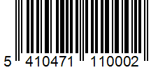 Barcode 5410471110002