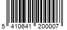 Barcode 5410641200007