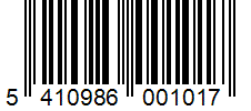 Barcode 5410986001017