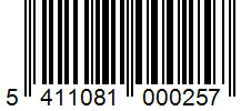 Barcode 5411081000257
