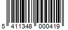 Barcode 5411348000419