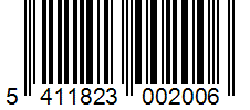 Barcode 5411823002006