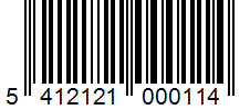 Barcode 5412121000114