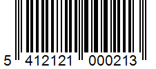 Barcode 5412121000213