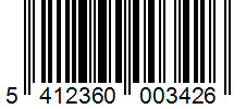 Barcode 5412360003426