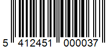 Barcode 5412451000037