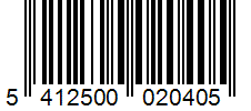 Barcode 5412500020405