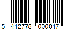 Barcode 5412778000017
