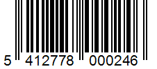 Barcode 5412778000246