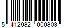Barcode 5412982000803