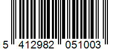 Barcode 5412982051003