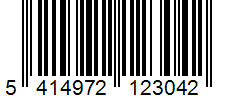 Barcode 5414972123042