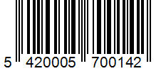 Barcode 5420005700142
