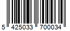 Barcode 5425033700034