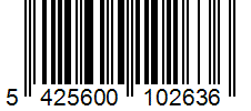 Barcode 5425600102636