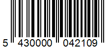 Barcode 5430000042109