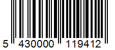 Barcode 5430000119412
